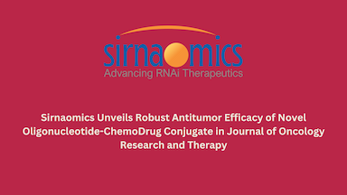 Sirnaomics Unveils Robust Antitumor Efficacy of Novel Oligonucleotide-ChemoDrug Conjugate in Journal of Oncology Research and Therapy