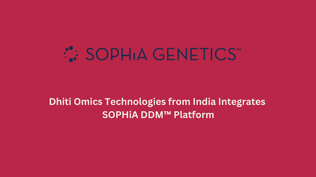 Cancer CGP,SOPHiA GENETICS,Dhiti Omics